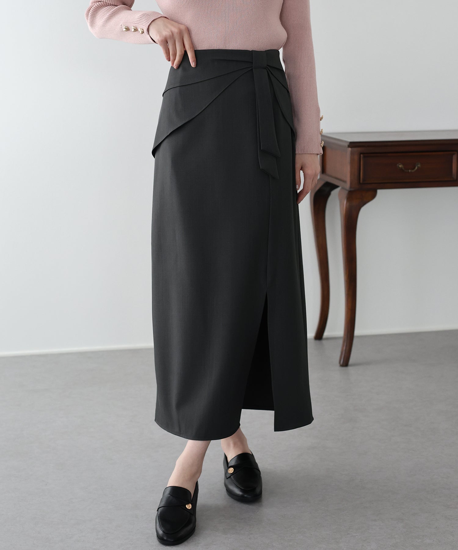 <JP> OL上班推薦！Lovely Bowknot Skirt * 3色入 <預購>