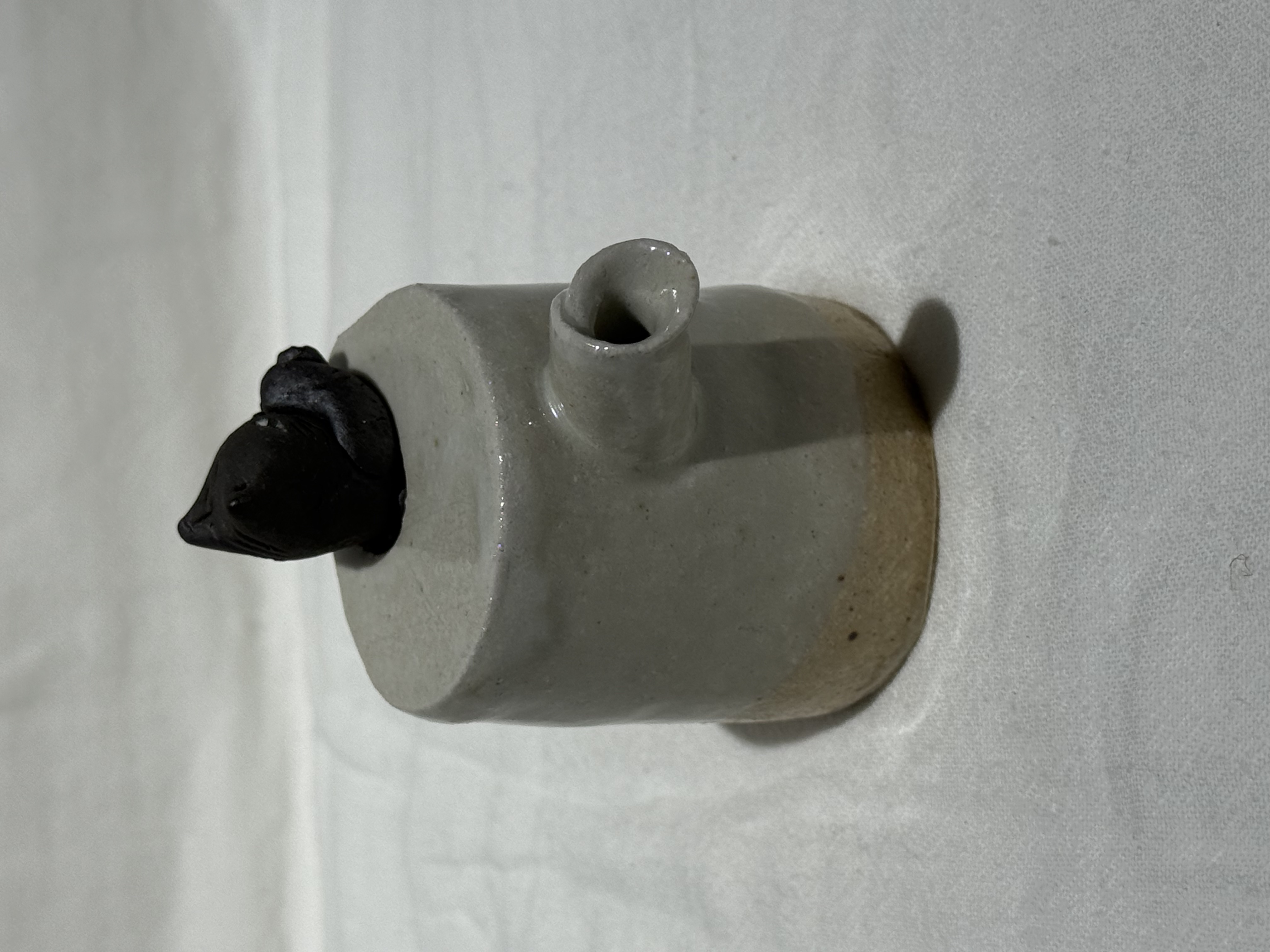 小谷文代 醬油壺 料壺 貓咪蓋子