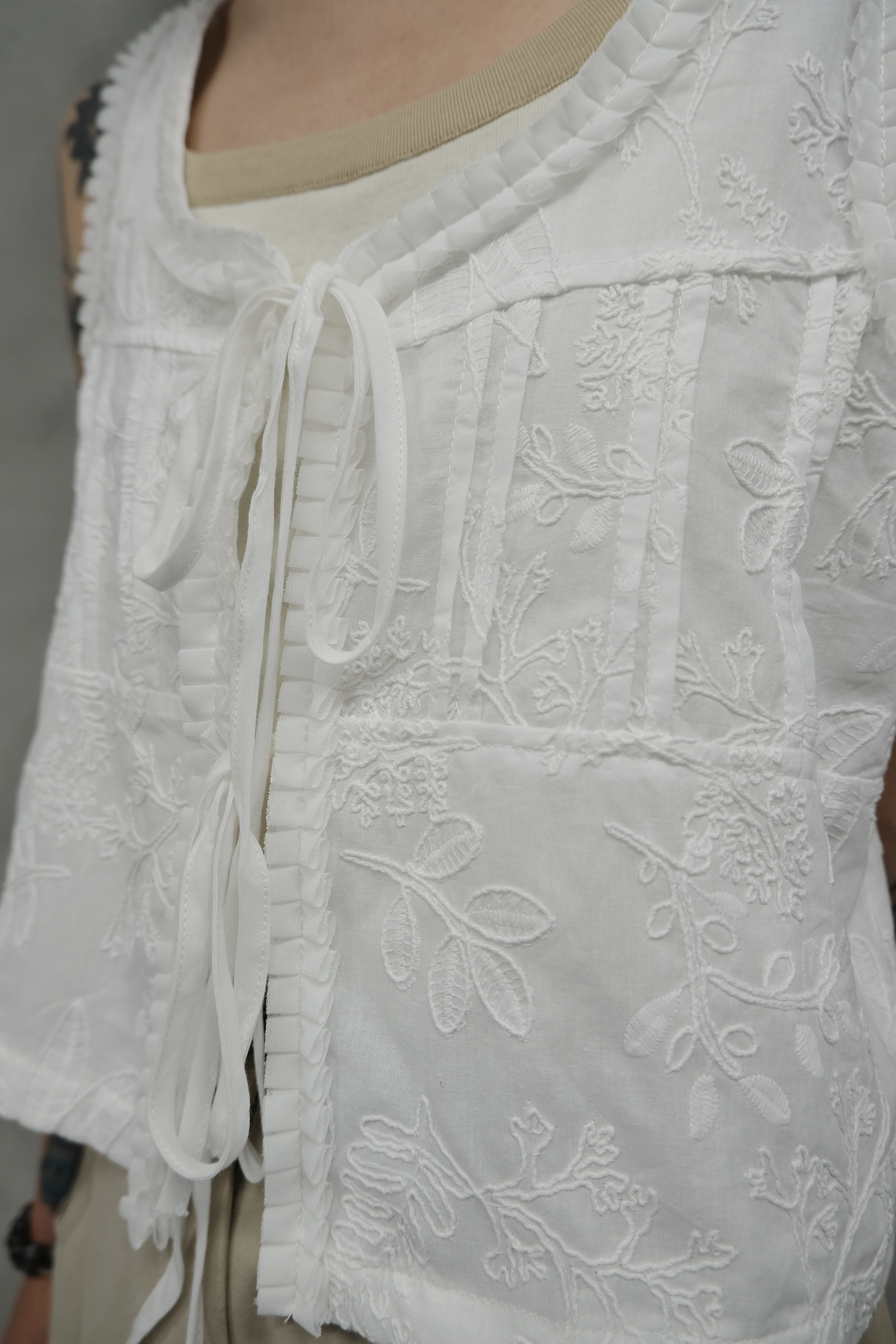 Embroidered top #top136