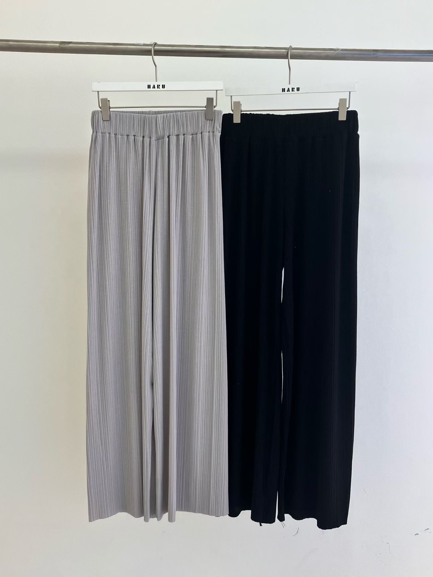 HA5 橡筋腰直紋褲