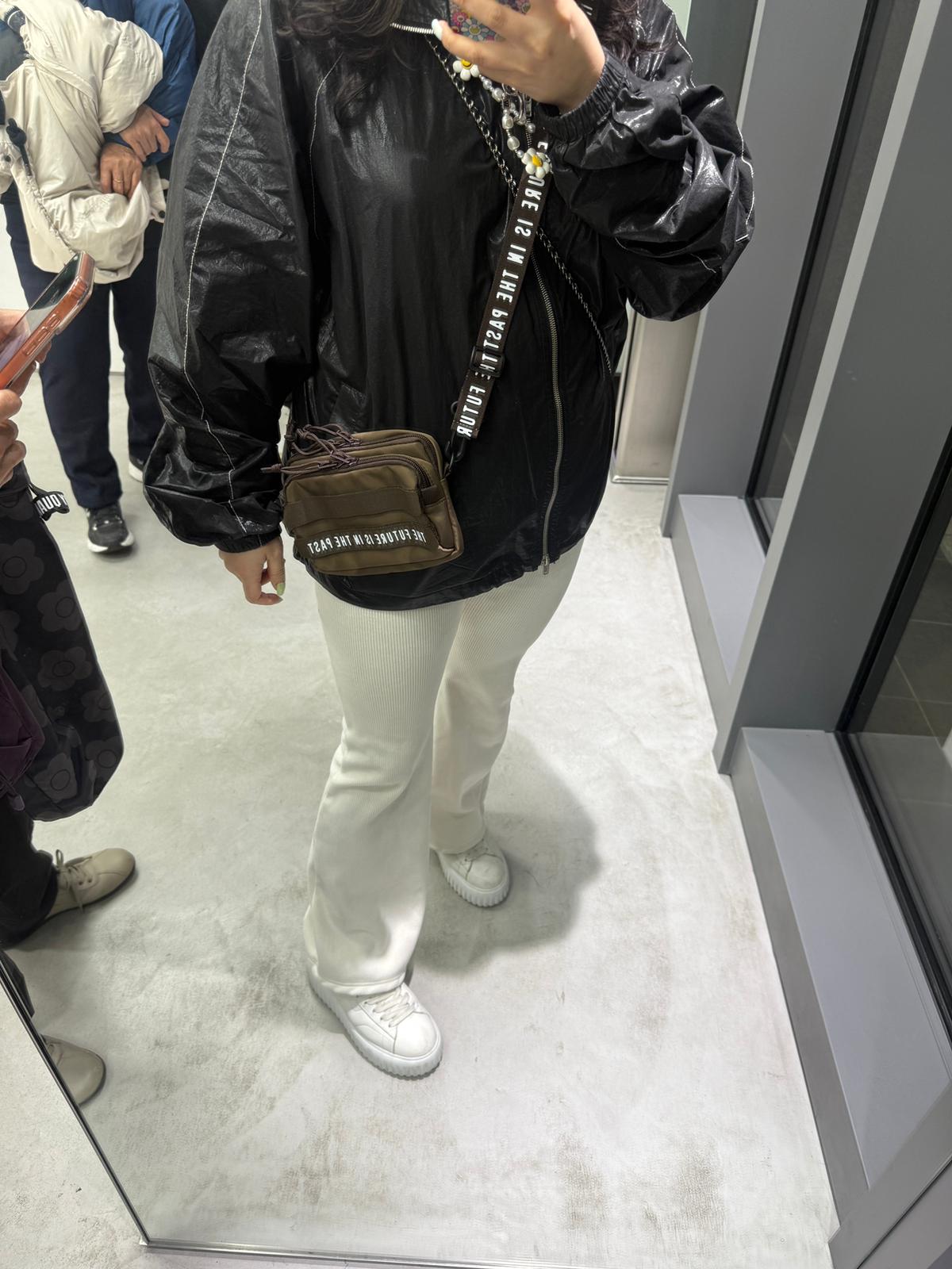 Human made mini斜孭袋 Black / brown / yellow