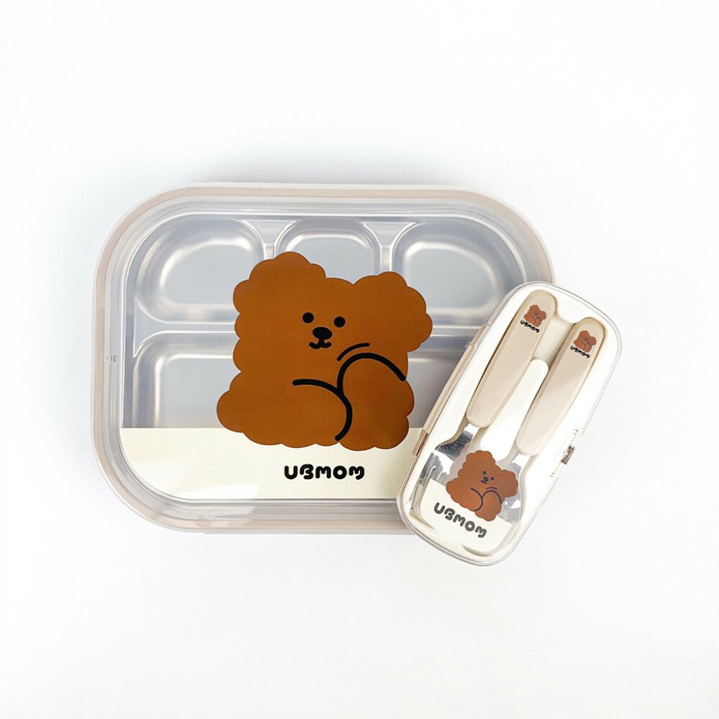 Ubmom 不銹鋼餐盒- 朱古力Mong狗