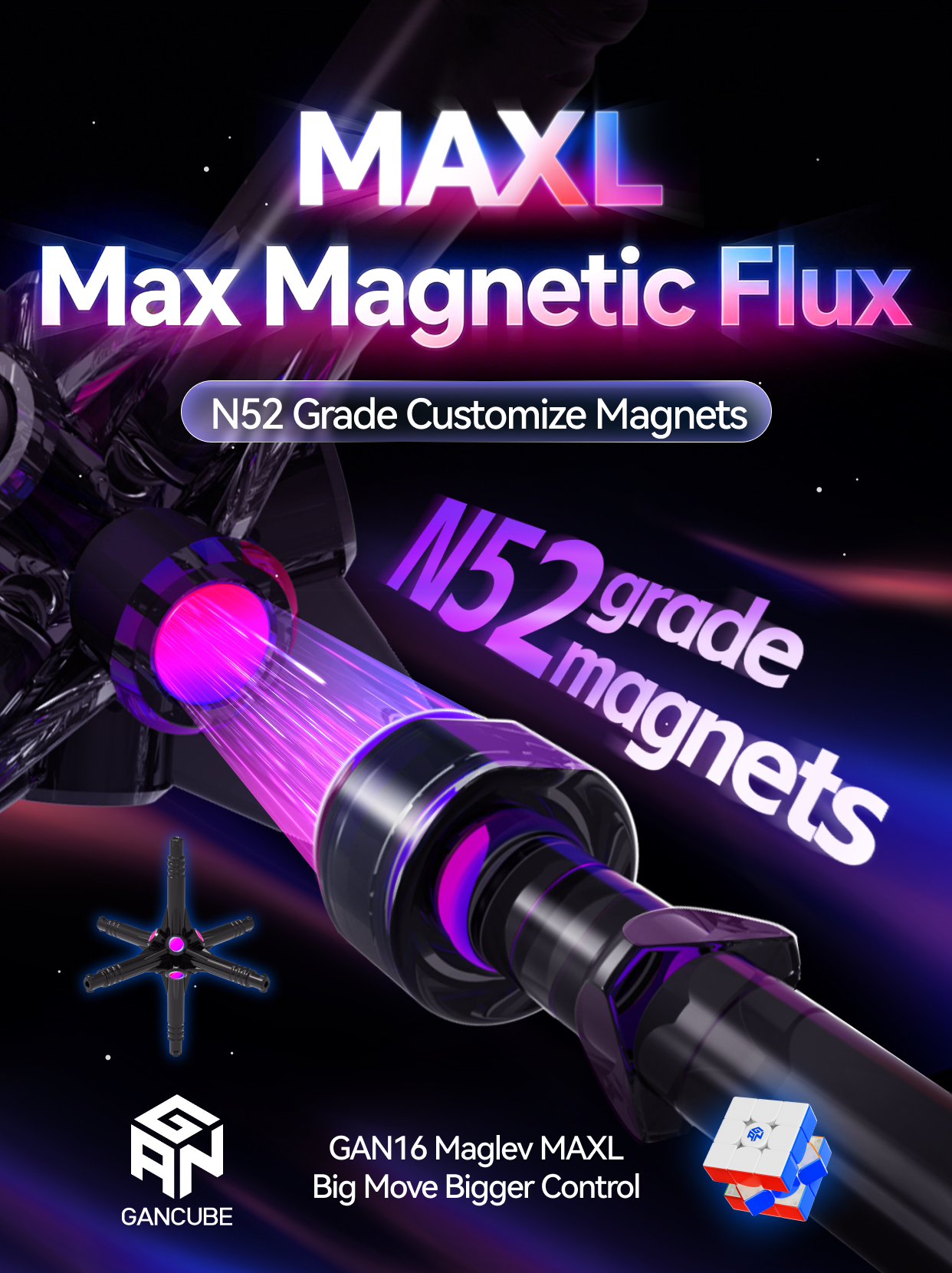 GAN 16 MagLev MAXL 旗艦3x3扭計骰