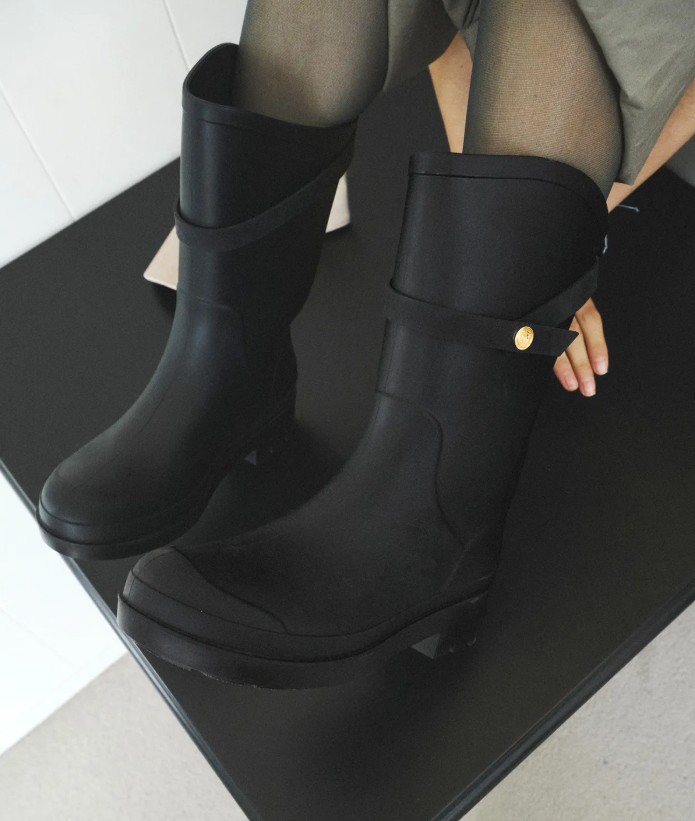 [ MONGDOL  ] Buckle Strap Rain Boots 中桶 水鞋]
