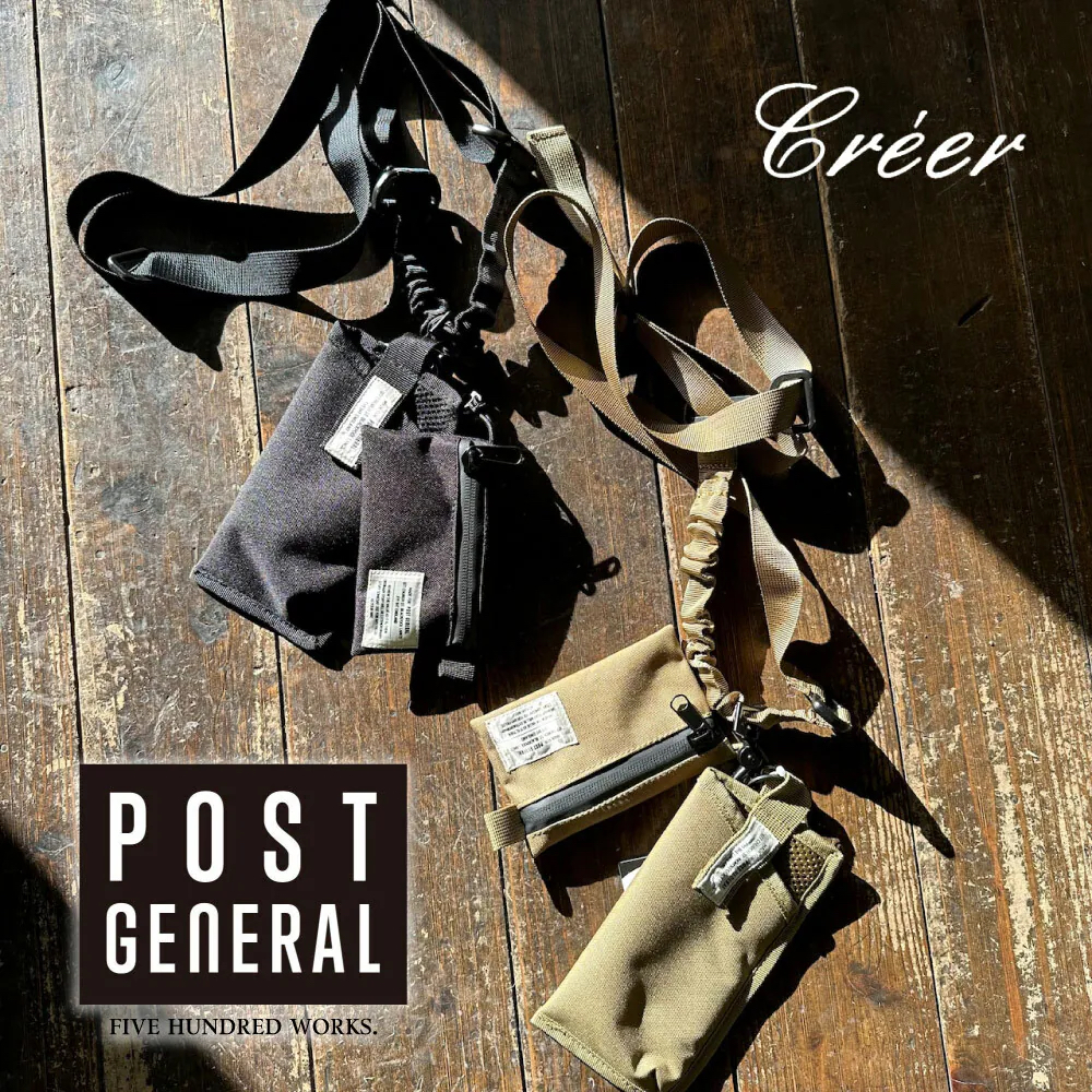 預訂日本直送 《Creer》POST GENERAL吊帶側背手機零錢包(2色) 