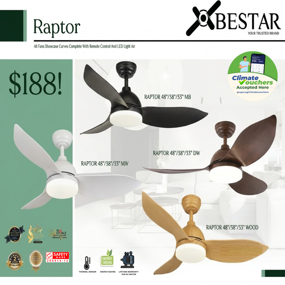 Bestar Raptor Ceiling Fan AAR