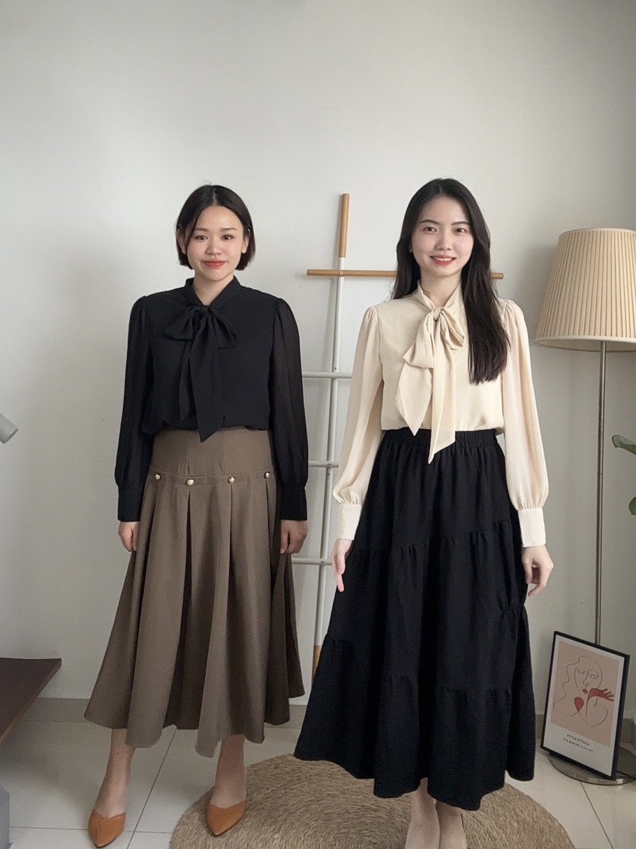 T4083 Bow-tie Shirt - 3 Colors 