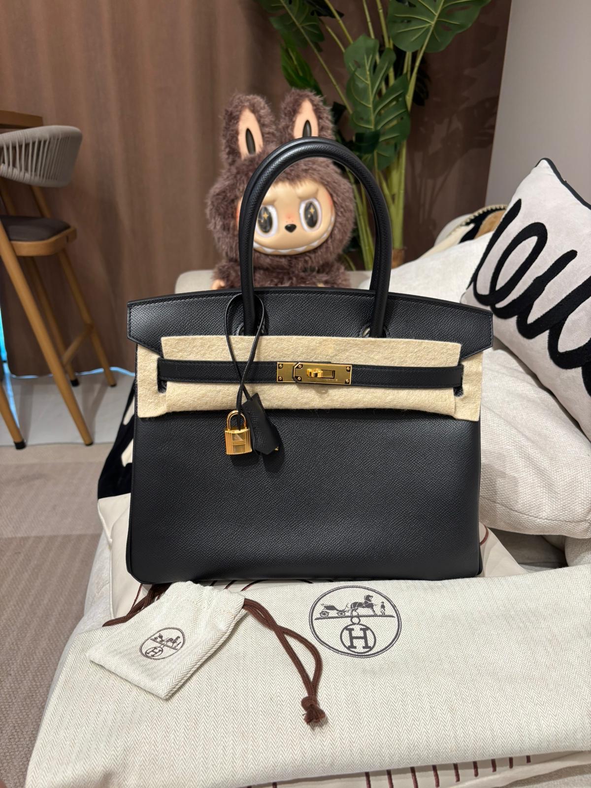 全新 Hermes Birkin 30,STAMP B 黑金 100%Authentic, 100%new 全新✅收據副本✅鎖key✅塵袋✅box