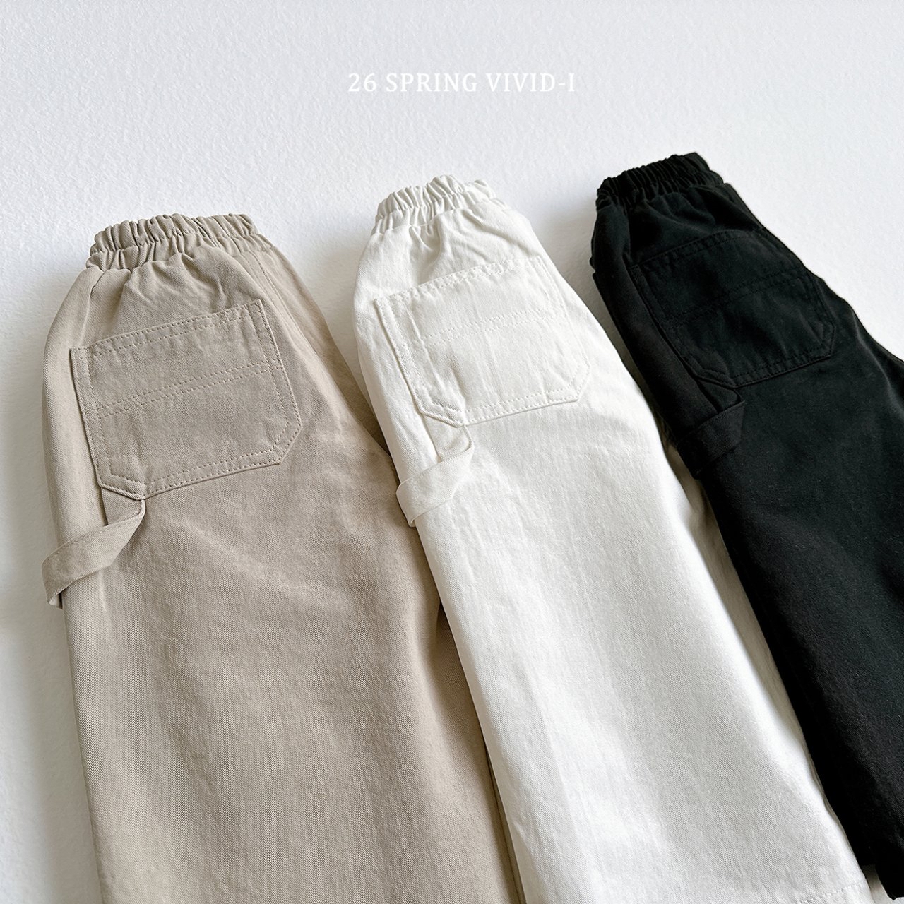 🌸預訂 韓國直送🌸🇰🇷VIVIDI三色純色寬鬆闊褲