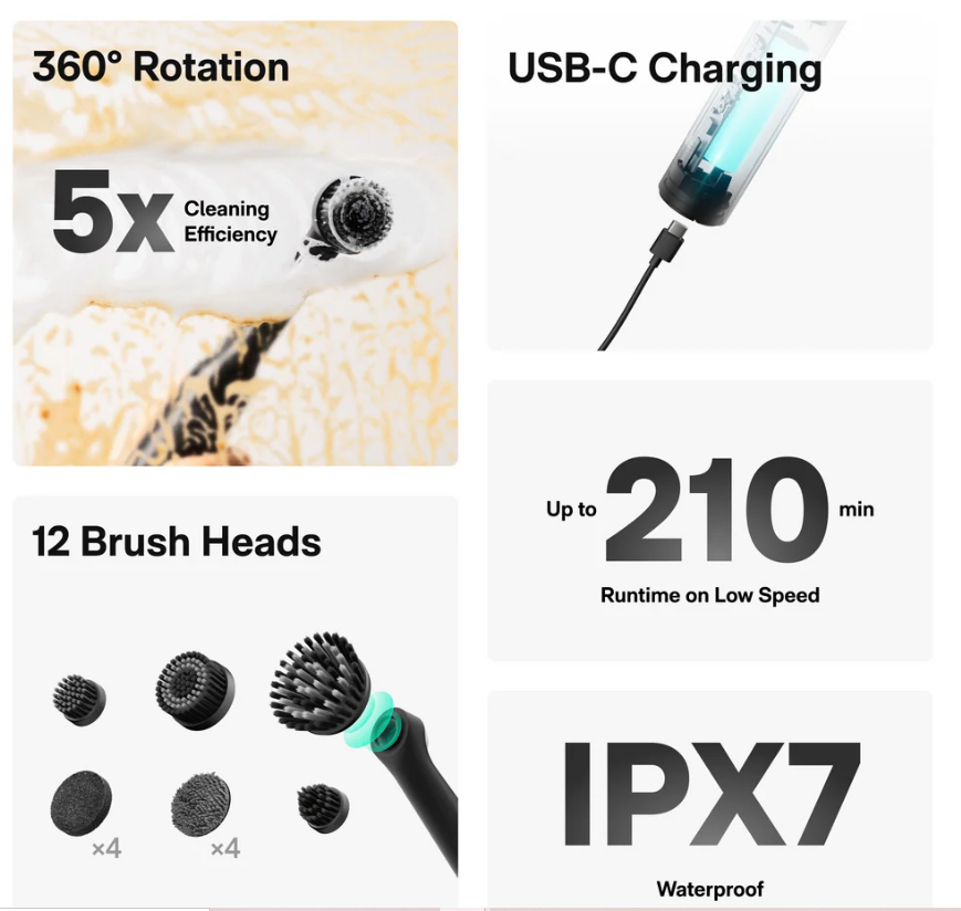 HOTO Wand 無線電動清潔刷 (預購產品)