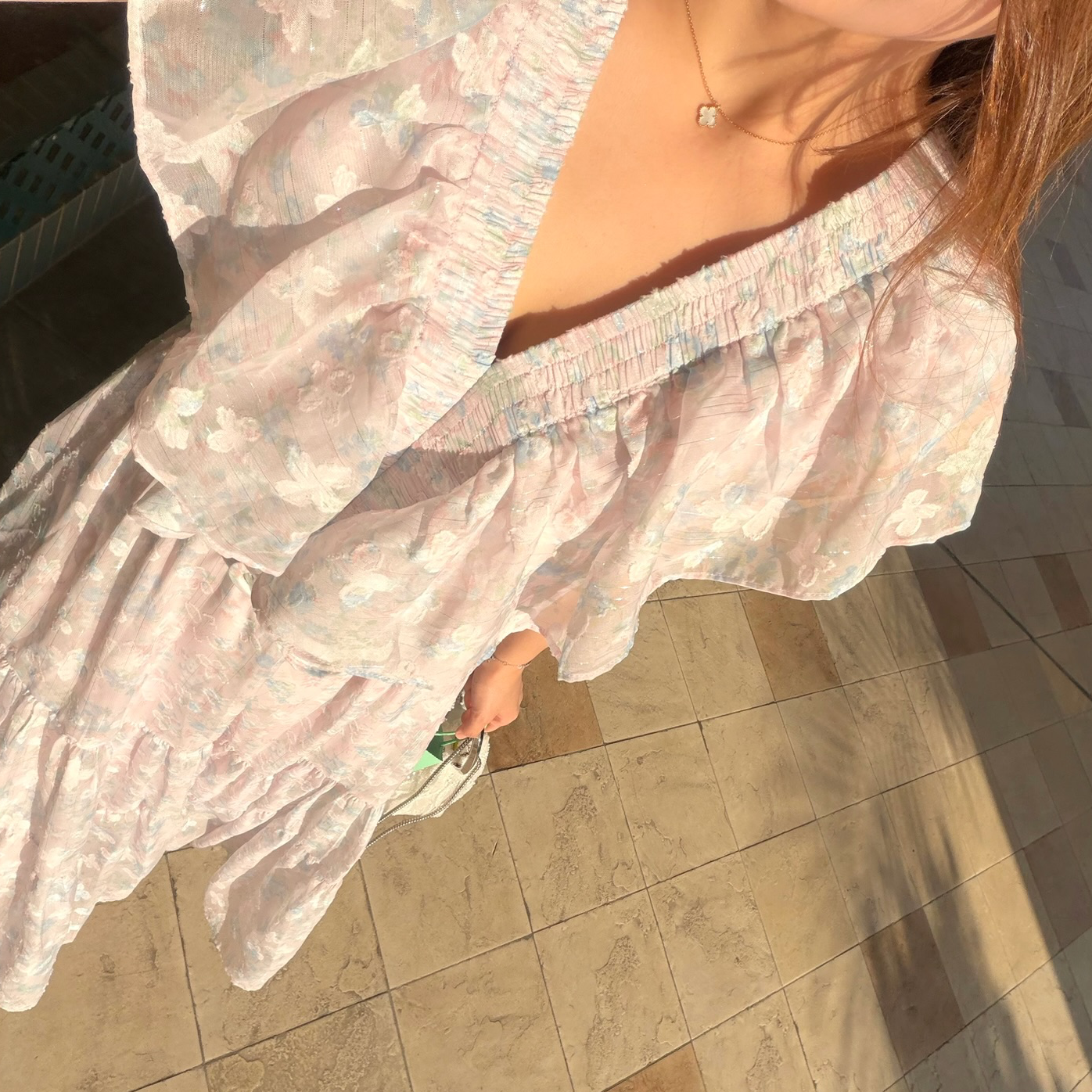 #HANNA-made# Gilded Garden Jacquard Dress