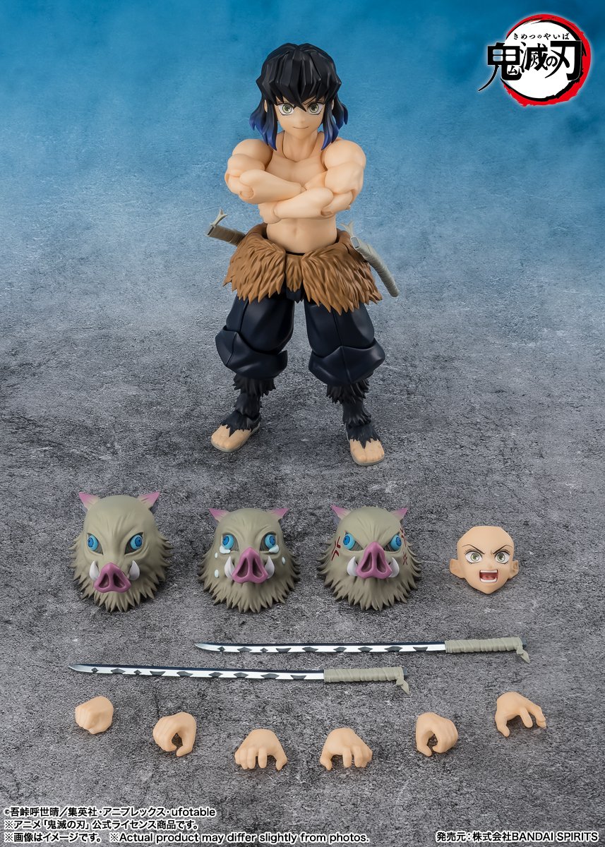(預訂訂金 $200) (總價 $415) Bandai S.H.Figuarts 鬼滅之刃 嘴平伊之助 (行版) SHF Inosuke Hashibira 