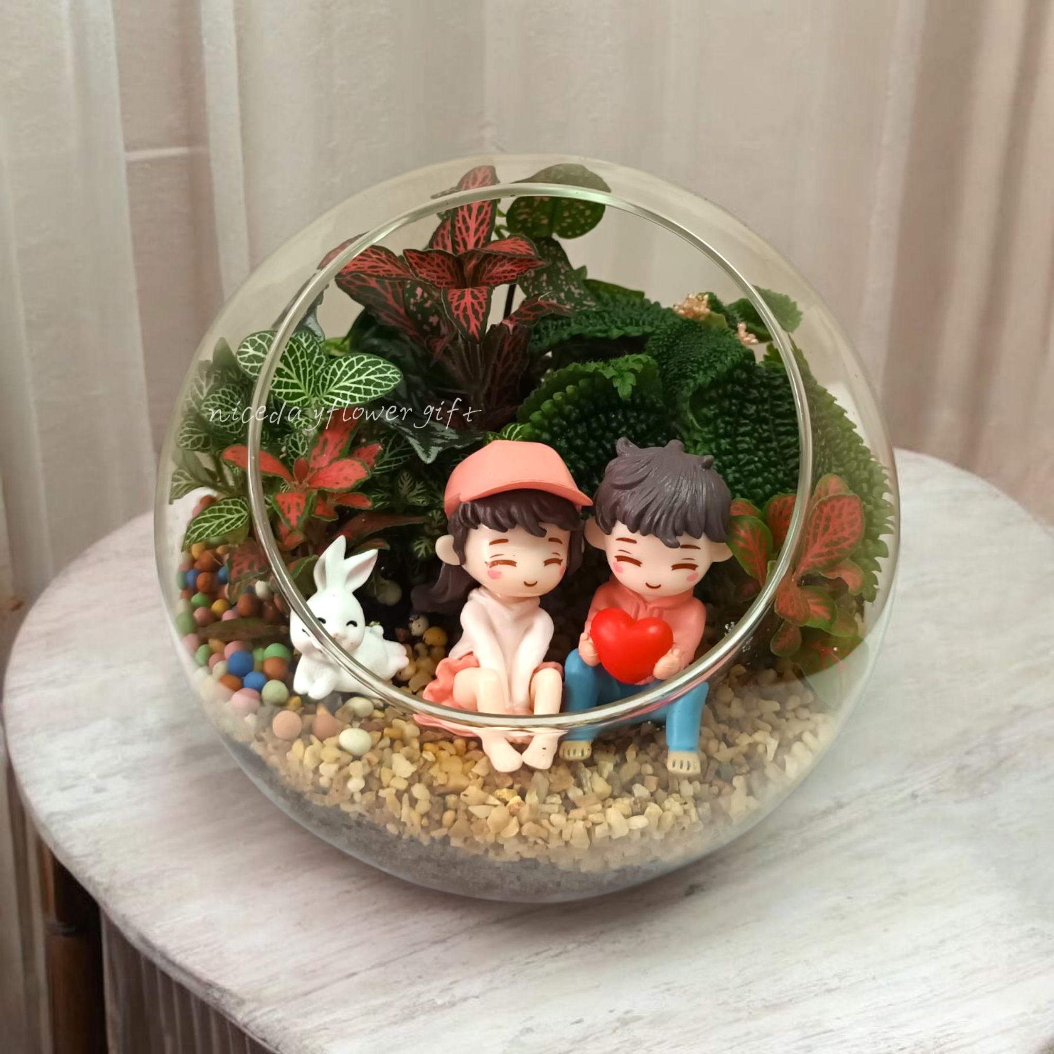 💞👑V26010 情侶綠植玻璃瓶