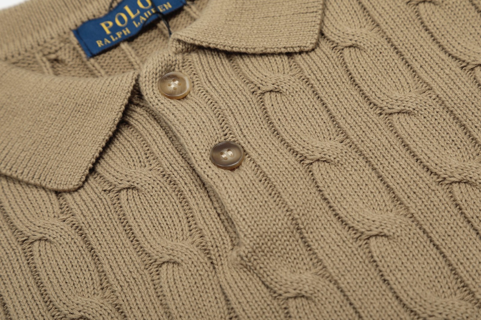 Polo Ralph Lauren 小馬刺繡針織絞花短袖polo
