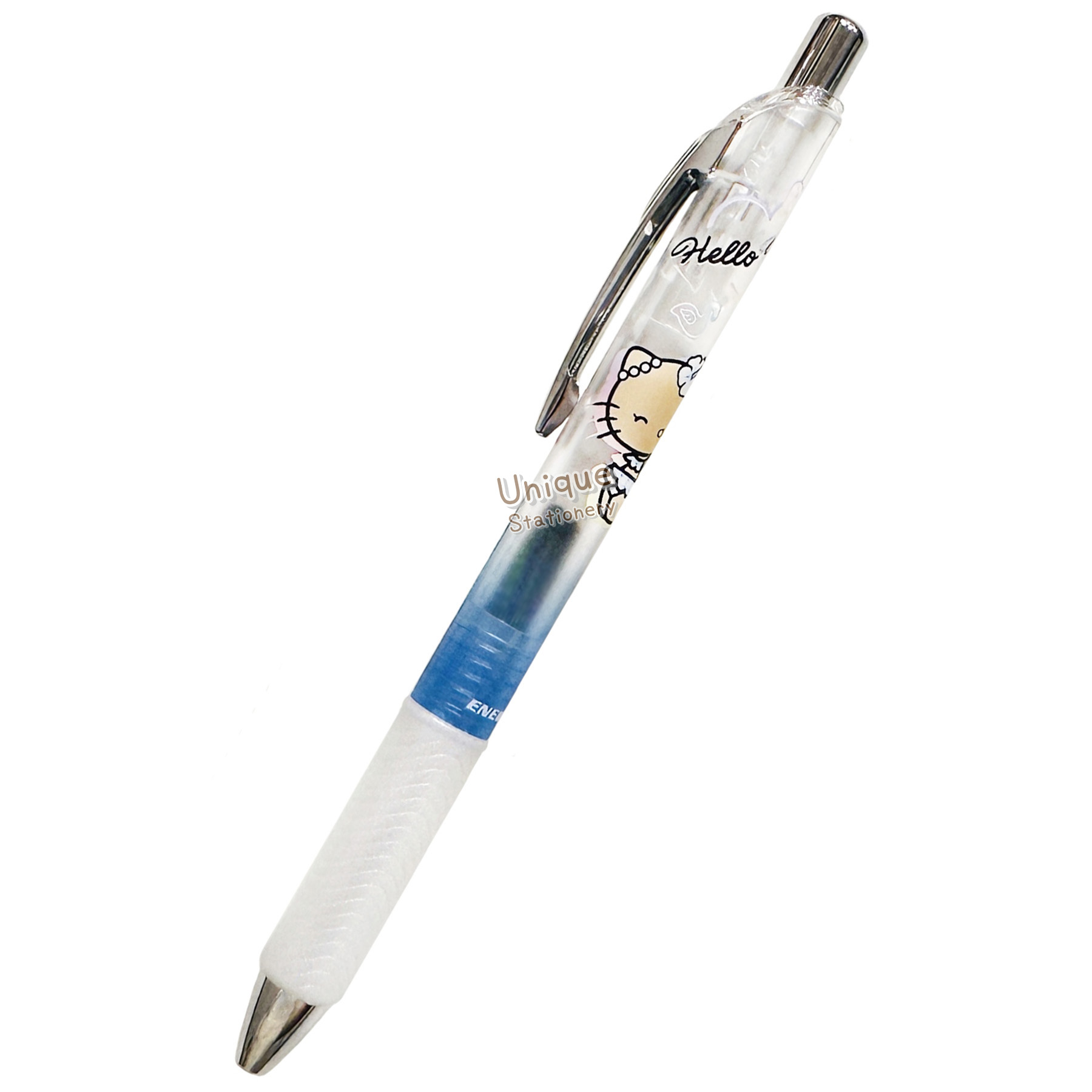 現貨｜Sanrio Hello Kitty 曬黑系列 日本製 Pentel EnerGel 0.5mm 黑色 啫喱筆 (CR139569)