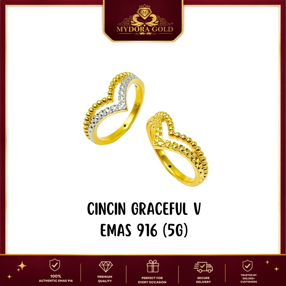 MYDORA Cincin Graceful V (5G) l EMAS 916/22K