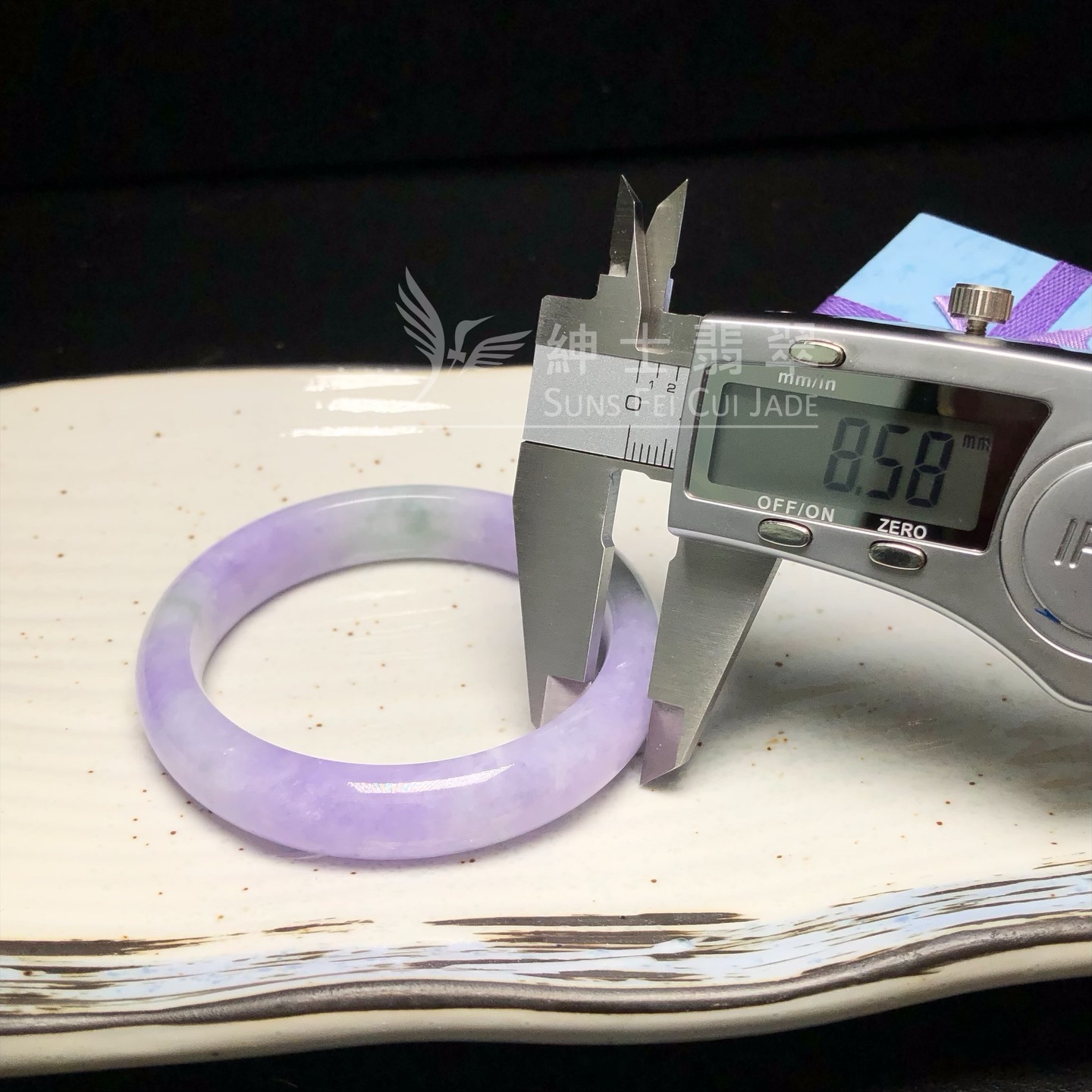 木那藍紫飄花福鐲54.5mm C06160