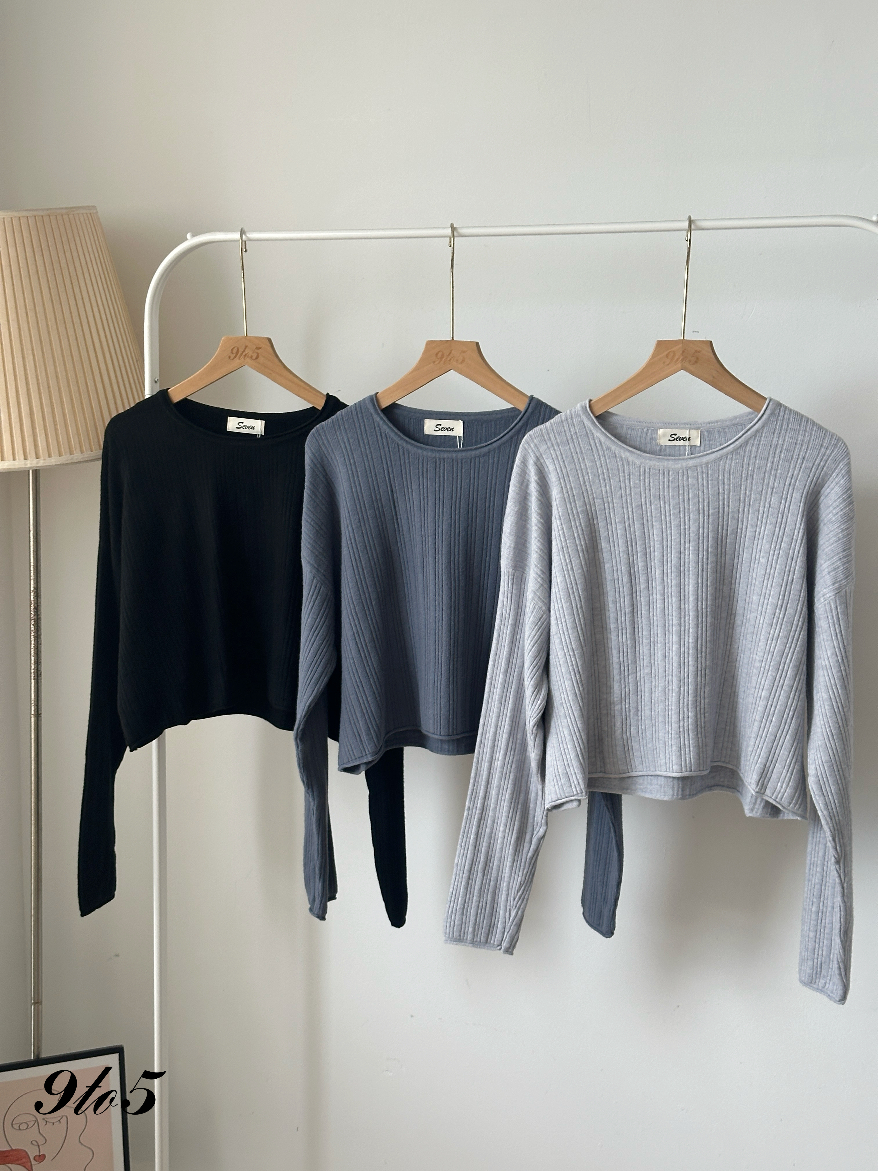 T4130 Long Sleeve Knit Top - 6 Colors 