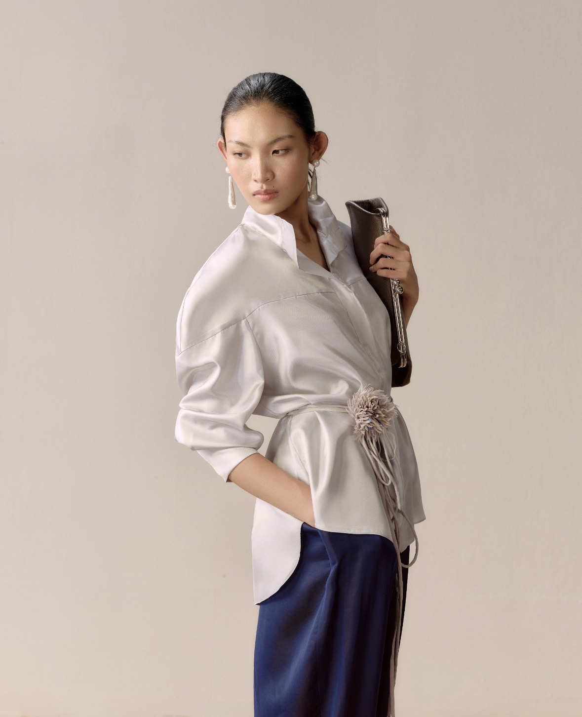 High Neck Lacquer Shirt
