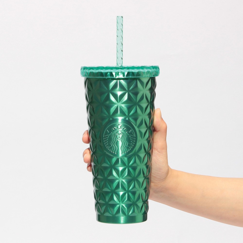 《日本 🇯🇵 STARBUCKS Color Your Summer ☀️系列》✨️不鏽鋼凍飲保溫杯  寶石綠 591ml   $338✨️  