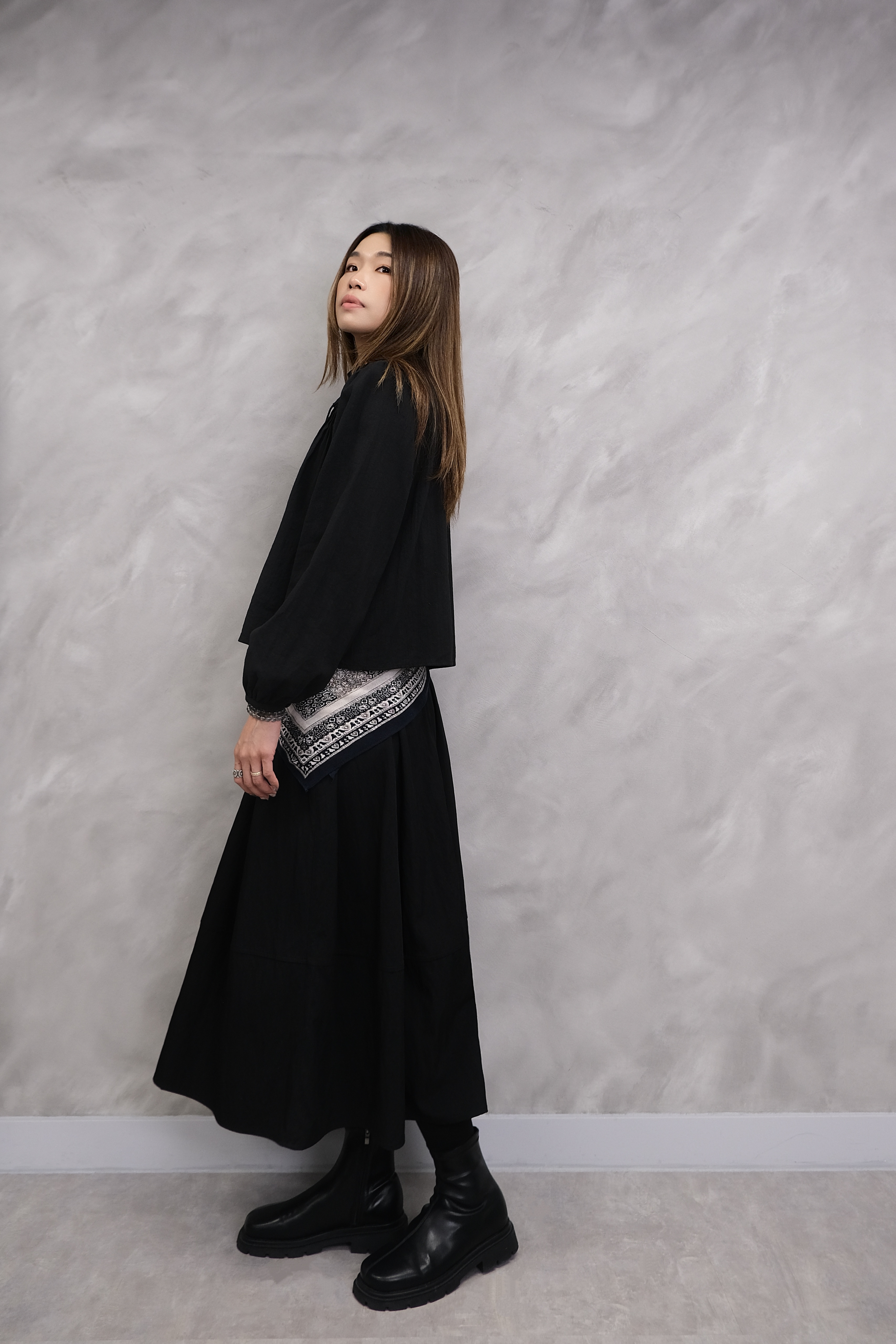 The Noir Flow Skirt #sk50