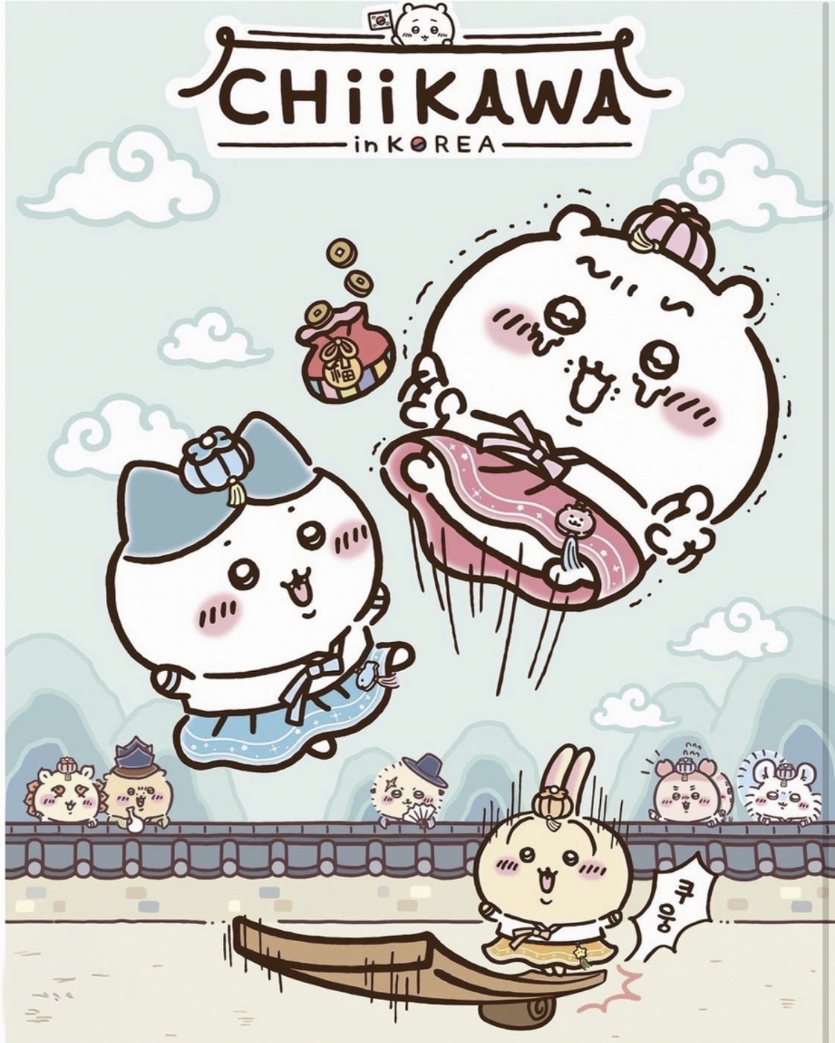 🇰🇷Chiikawa首爾系列 掛飾 筆記簿 Stickers 直立照片掛飾 T-Shirt