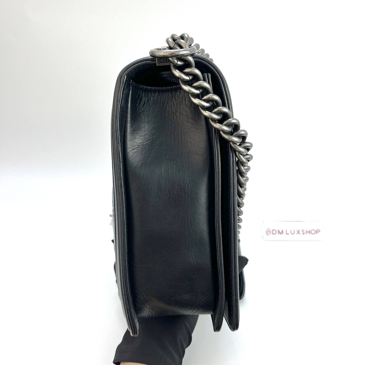 Chanel Large Boy Handbag SHW (Serial 18, Y: 2013)