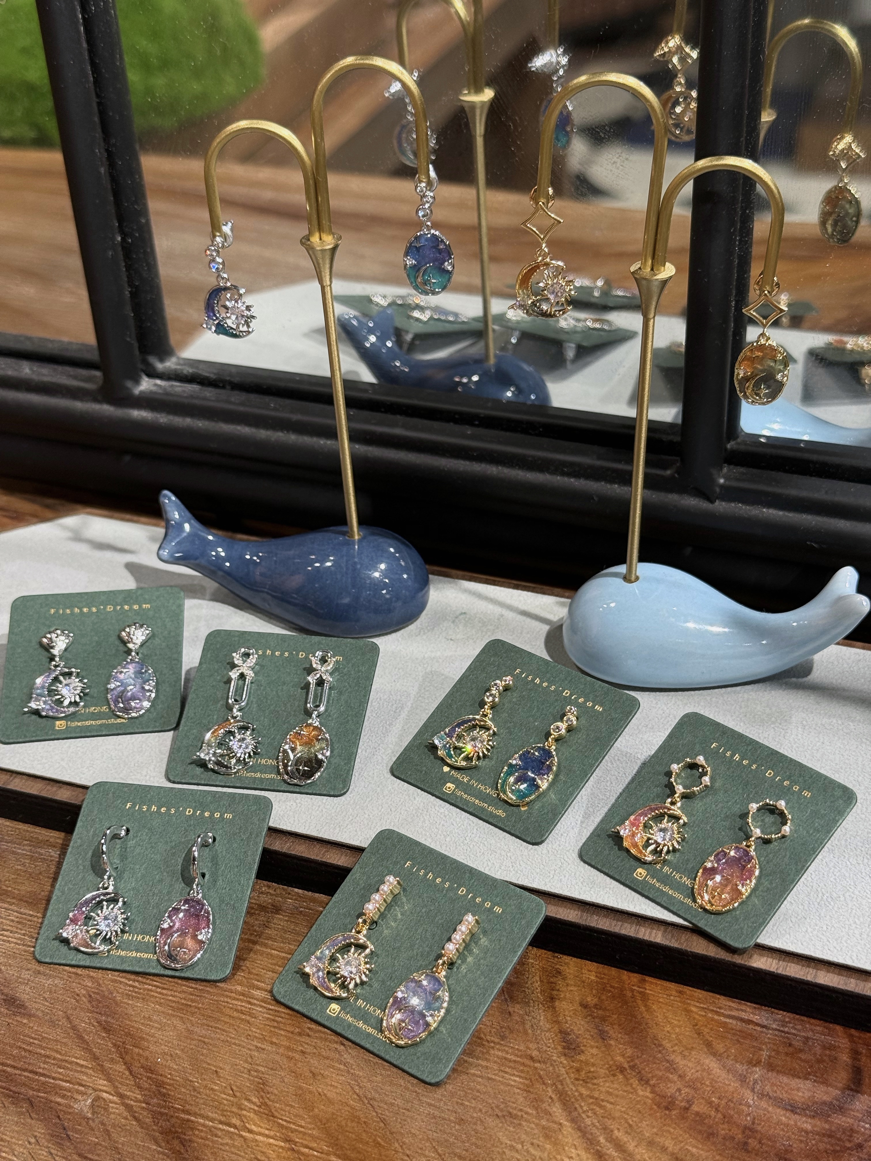 日月相輝｜Sun & Moon Dangle Earrings