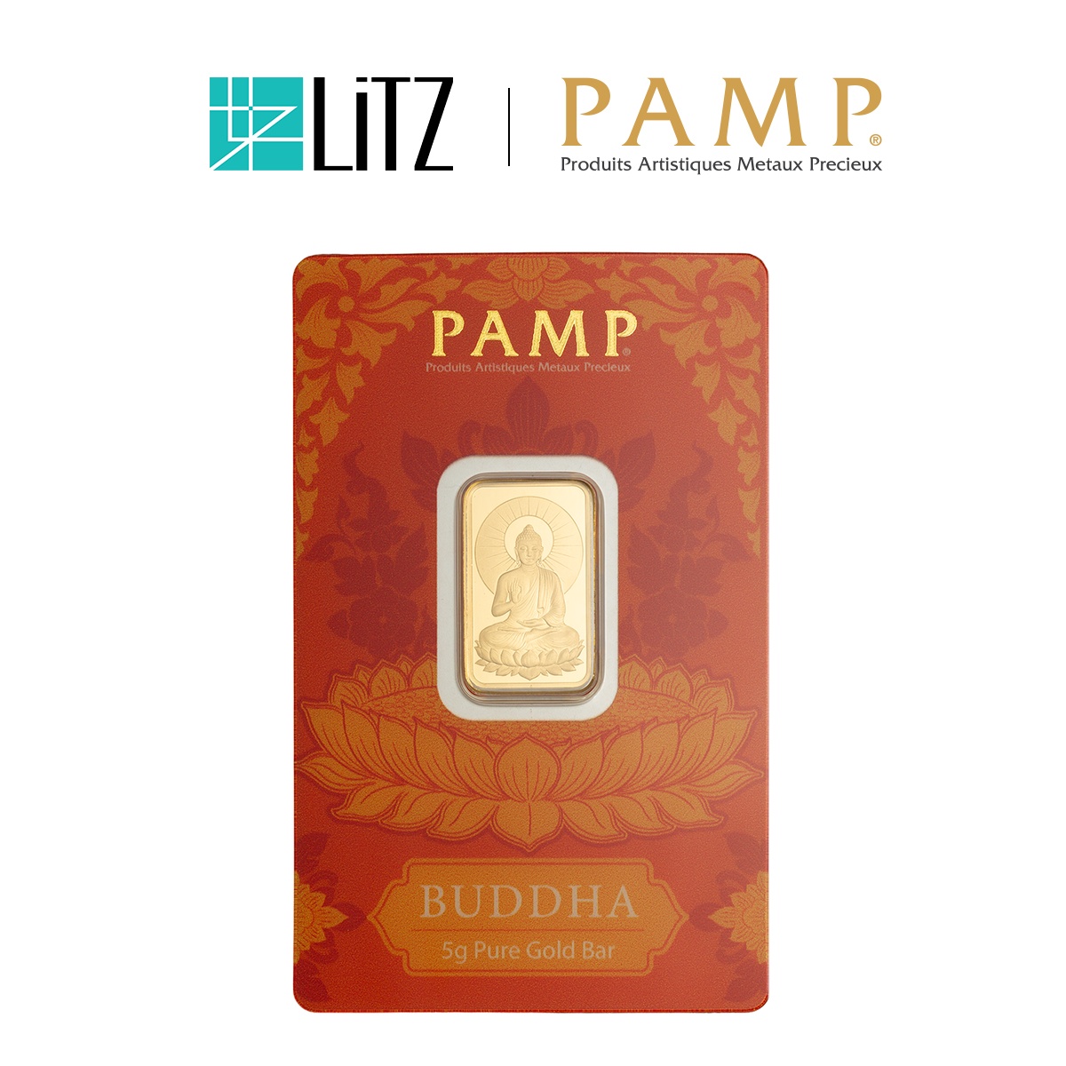 [5 gram] LITZ PAMP Suisse The Buddha Limited Edition Gold Bar (999.9) PG076