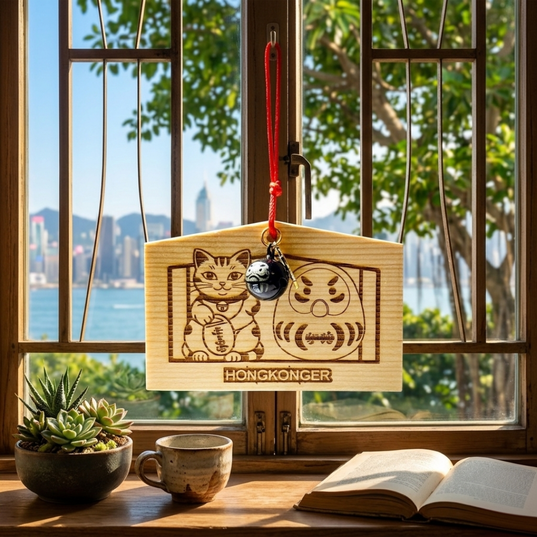 【願望達成・免費客製】HONGKONGER 手作木製應援繪馬 (DSE/遠行祝福首選)