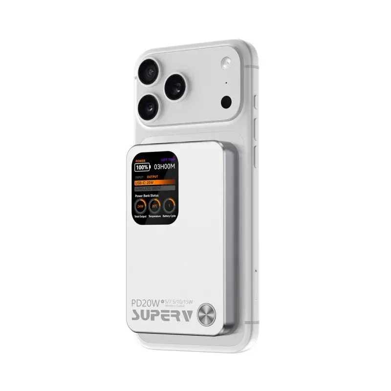 SUPERV 3C QR 認證 20W 10000mAh實時溫度監測移動電源