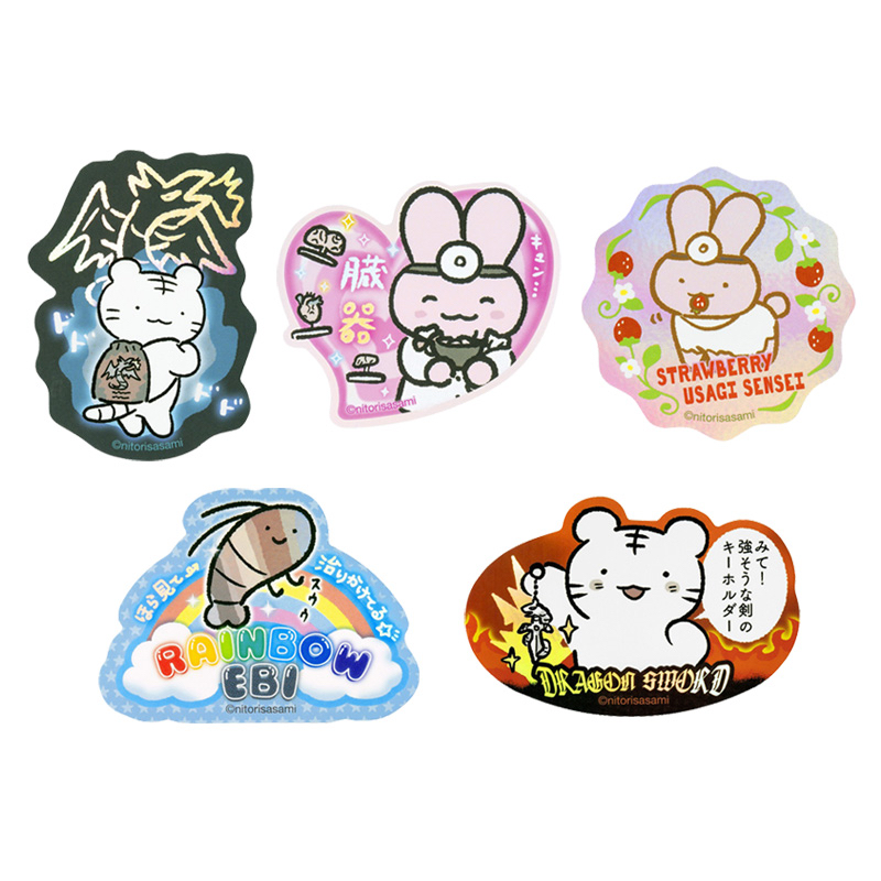 白虎與黑虎蝦 貼紙｜預訂 