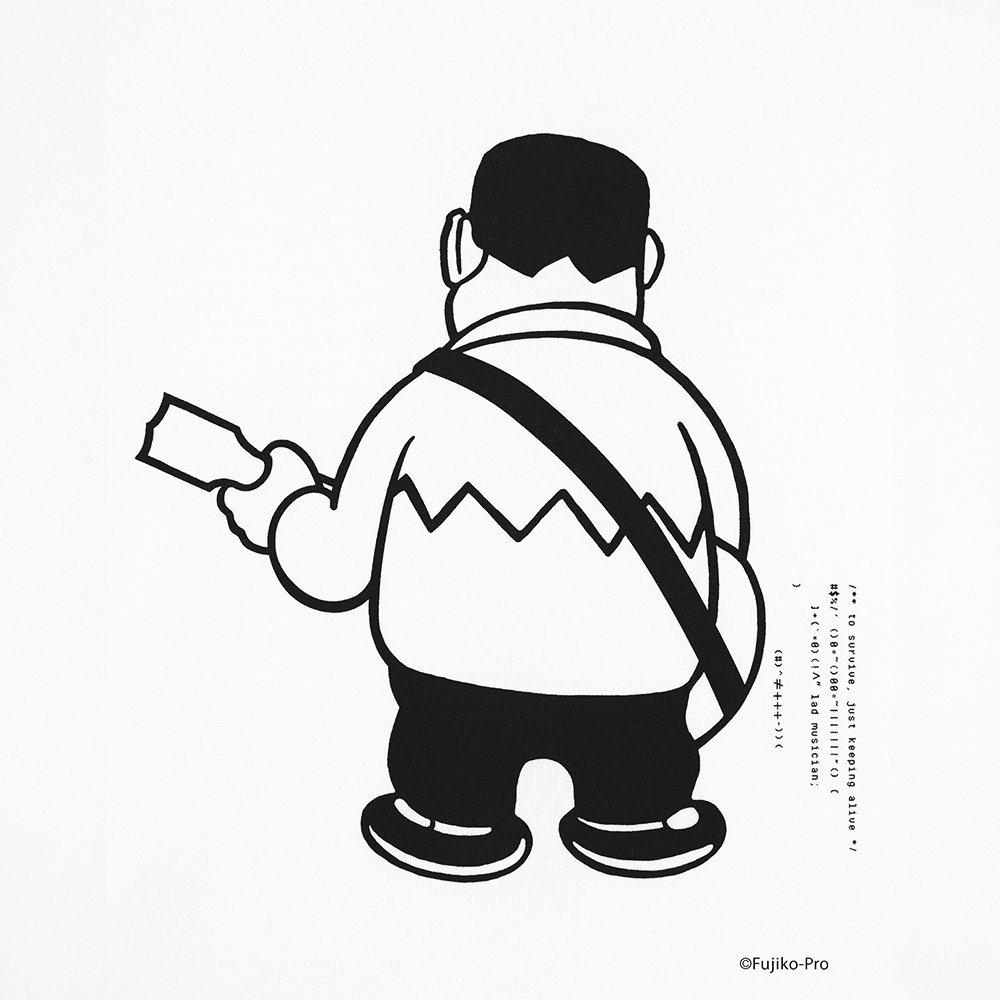  [限量版][訂購] 多啦A夢Tshirt (人物款) 叮噹 大雄 胖虎技安 音樂魂系列 LAD MUSICIAN合作款 | 結他手造型