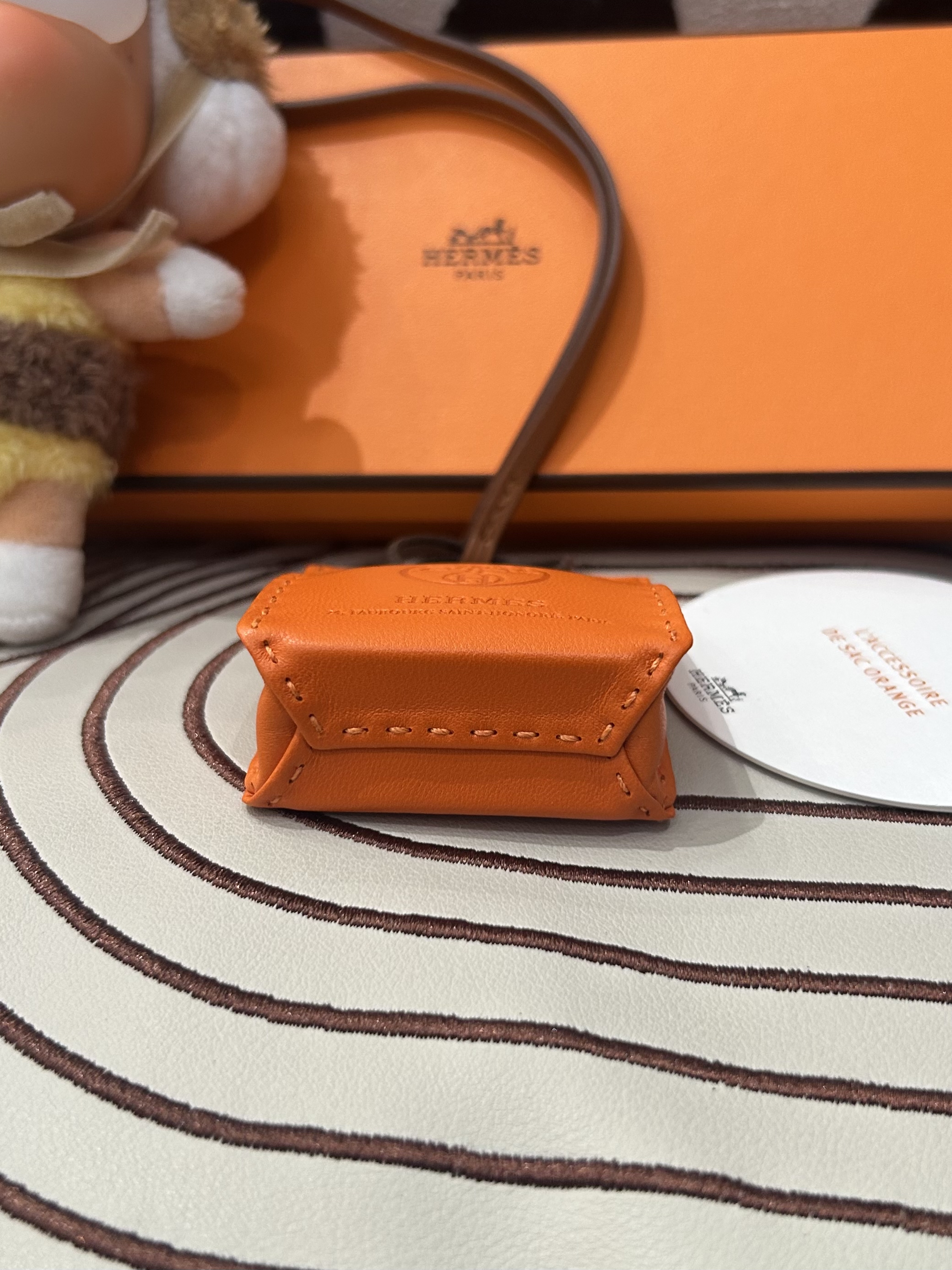 未使用品 Hermes shopping bag charm 100%Authentic,UNUSED未使用品 ✅box 