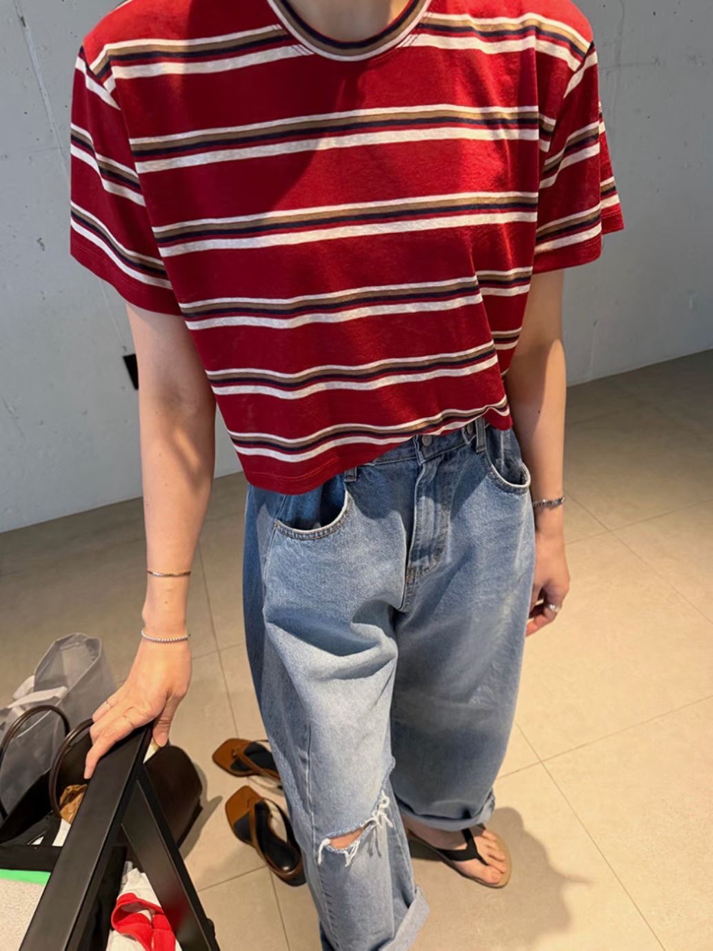 221396 橫間短Tee