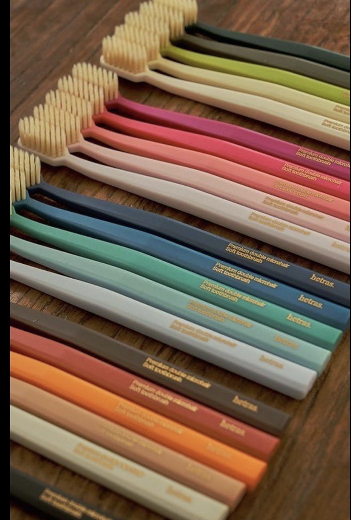   韓國 HETRAS 彩虹雙層刷毛油漆桶牙刷 21入