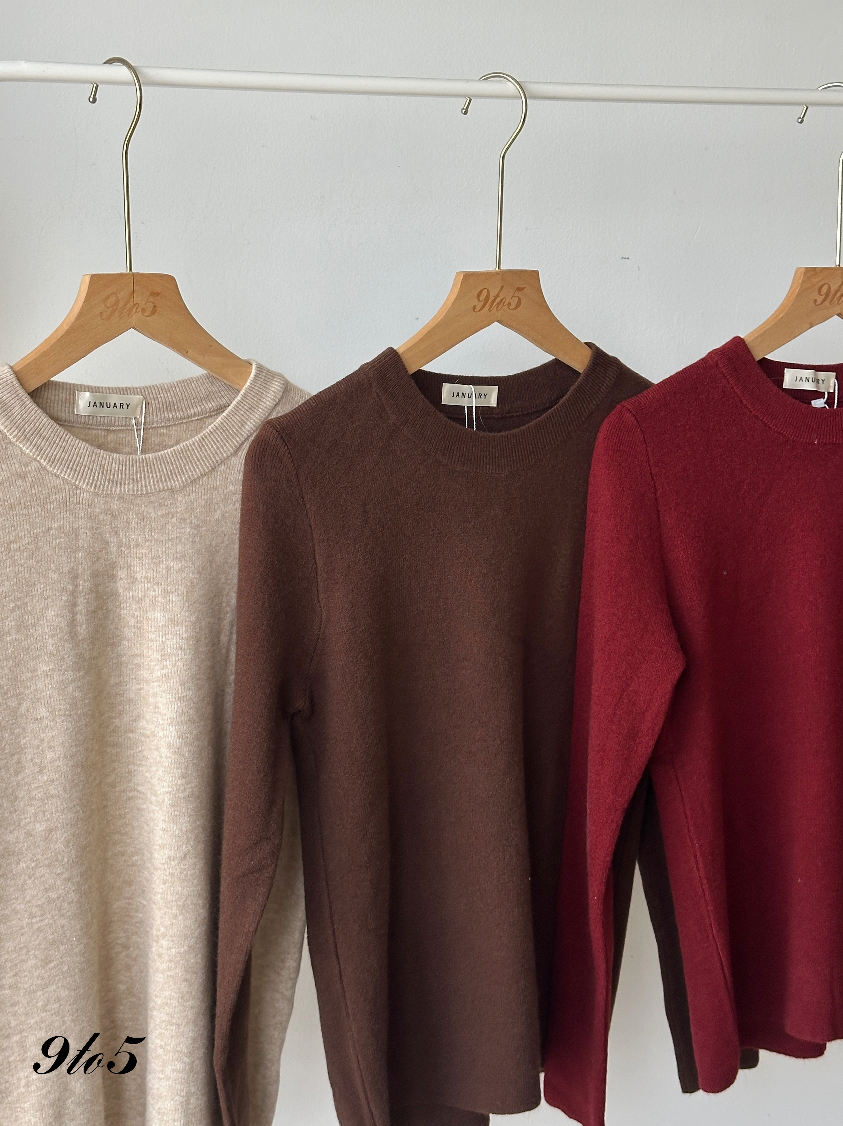 T4122 Long Sleeve Knit Top - 5 Colors 