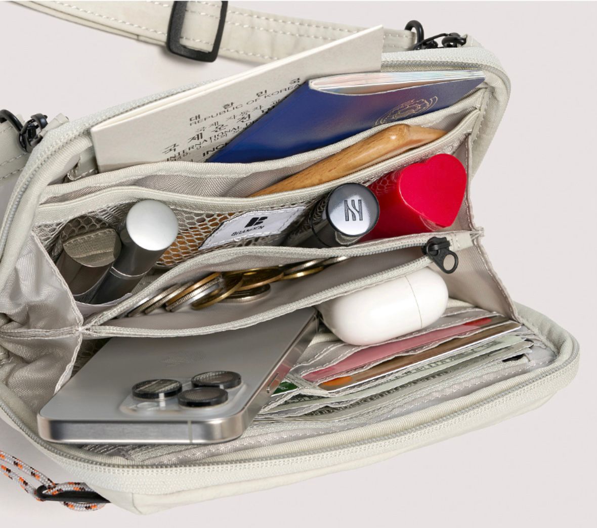 韓國Branden🇰🇷旅行必備｜防盗斜孭Safe Plus Wallet Bag 護照袋 最新款 