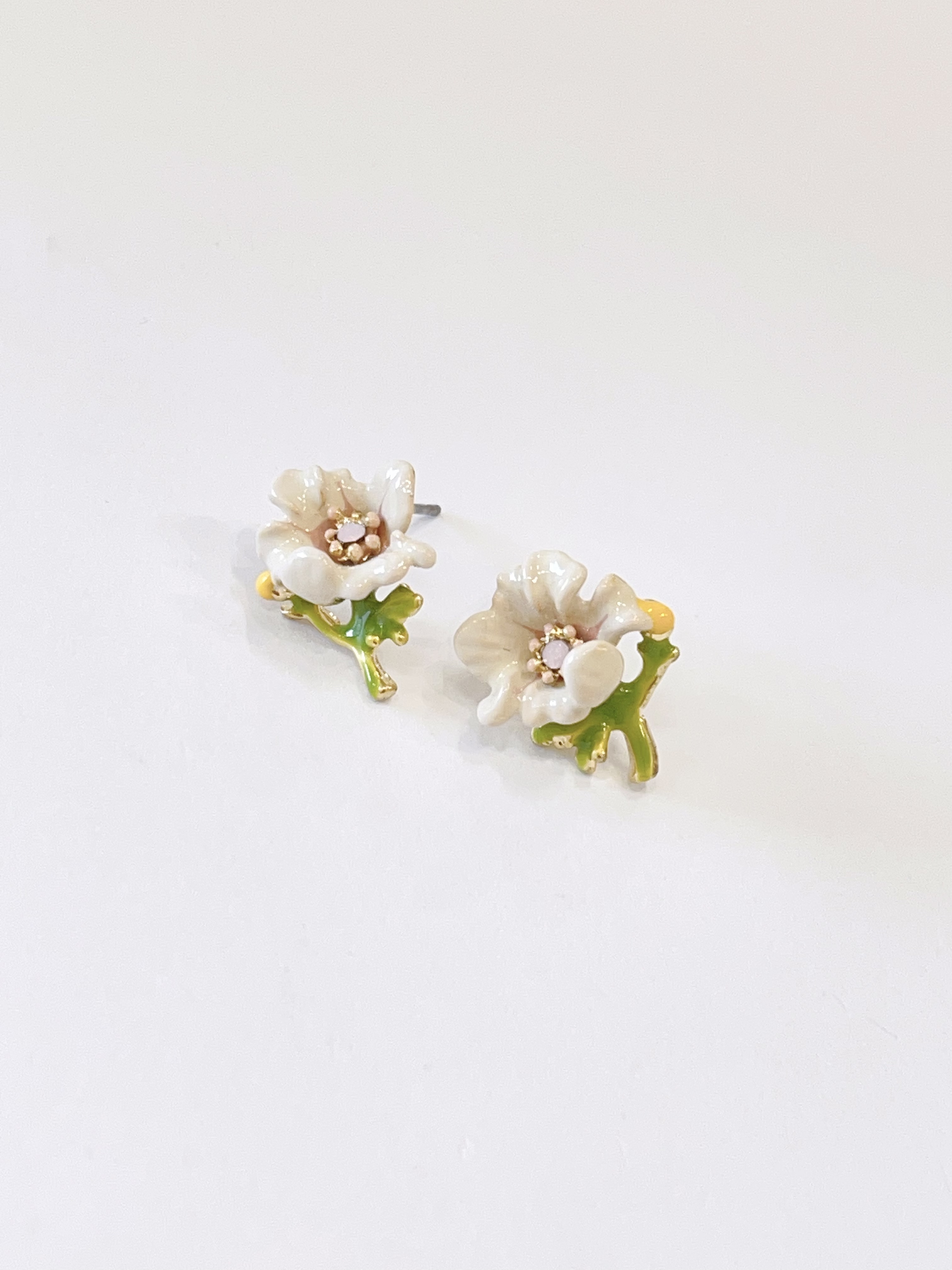 可爱立体小花元素耳环