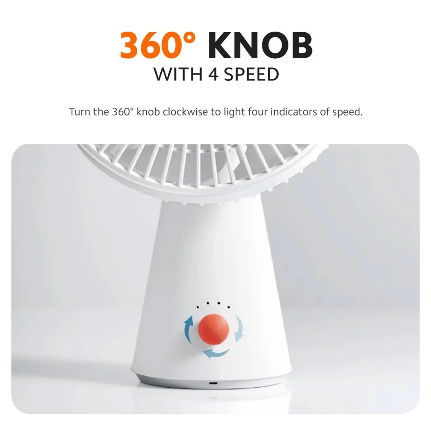 Xiaomi Rechargeable Mini Portable Desktop Fan (BHR6089GL)