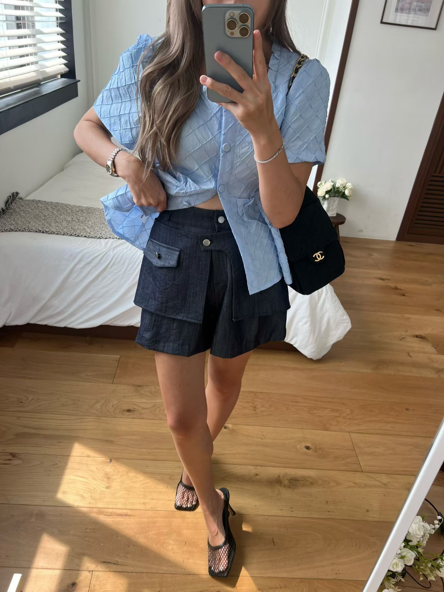 B16 A 字工裝顯瘦短褲