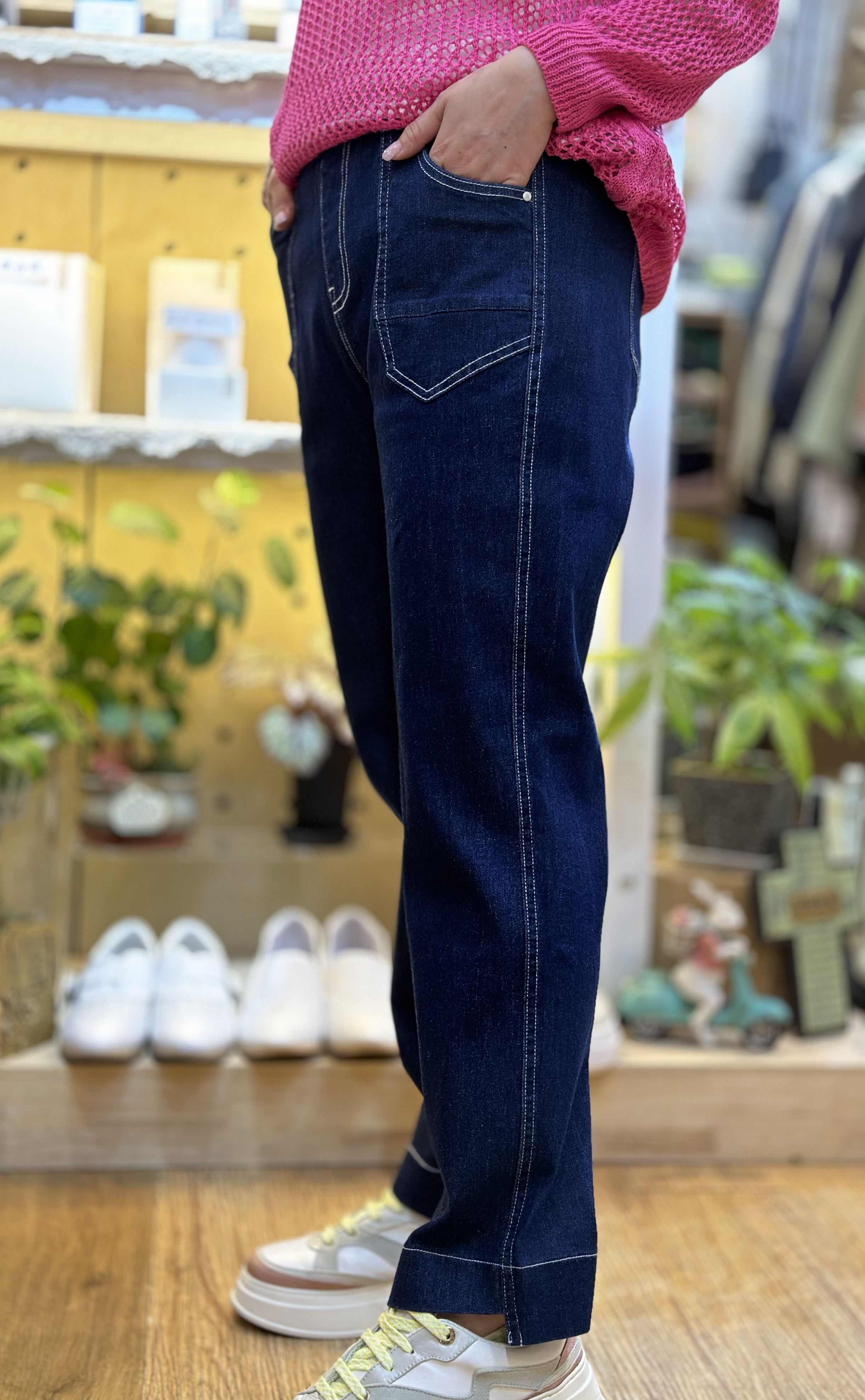 日本全像根腰牛仔褲 A715 161221270