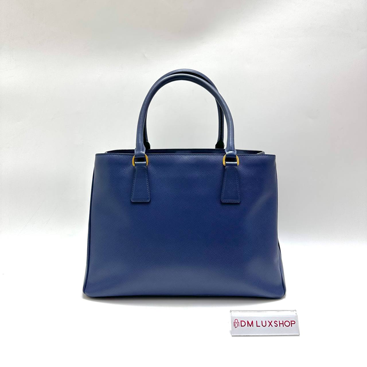 Prada Blue Saffiano Lux Tote