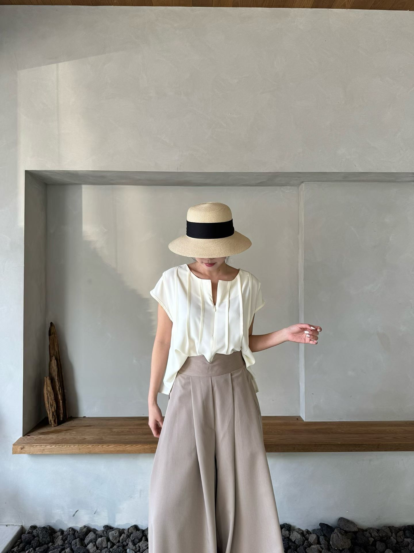 MG23_05 蝙蝠拉鍊TOP (3色)