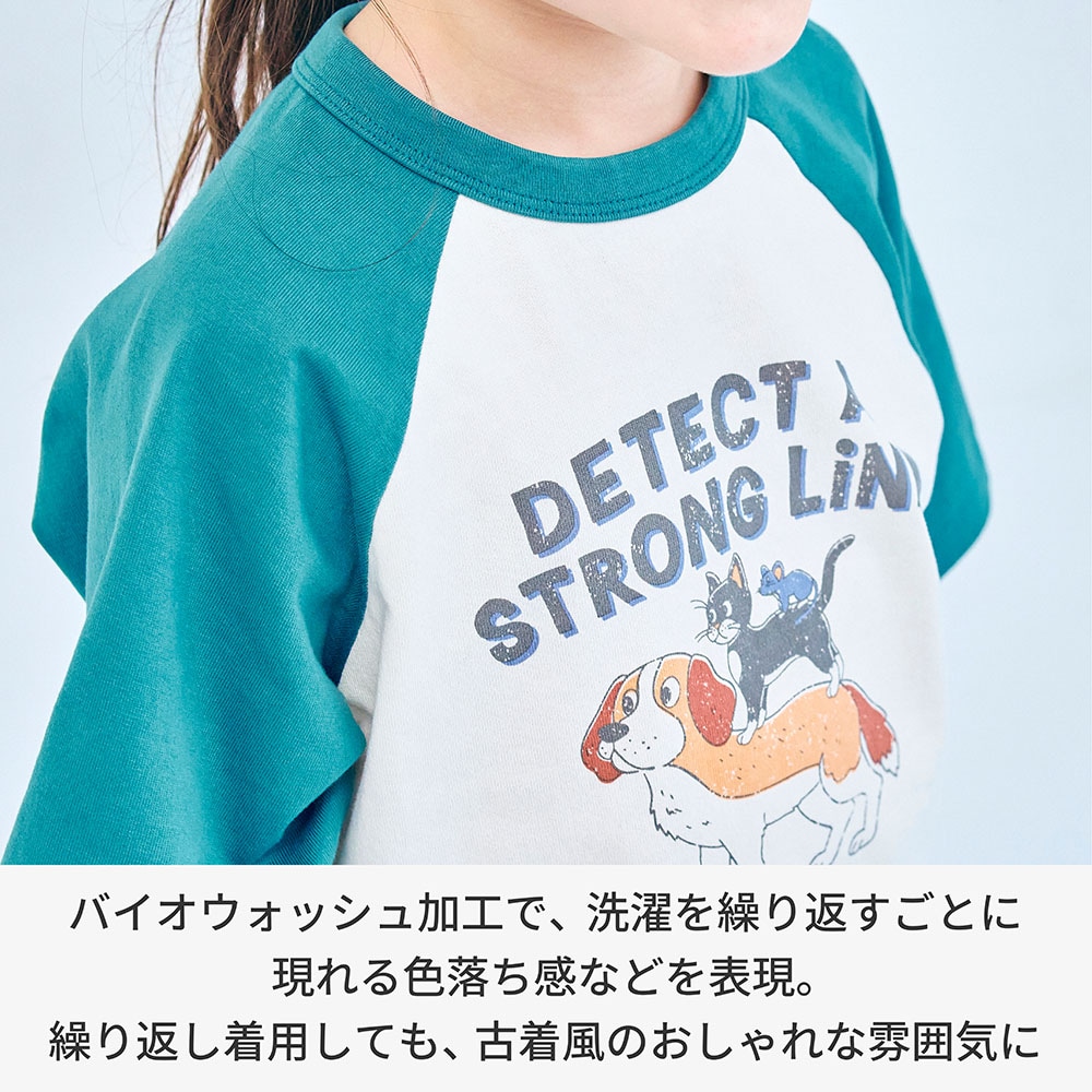 🆕【⭐訂購⭐】🇯🇵日本直送 🌀復古風印花 水洗褪色效果 插肩袖 短袖TEE［2款選］🌀[ELEA-0096][260611]