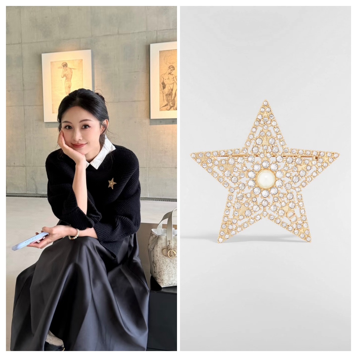 【原單】DIOR 星夜胸針 連禮盒