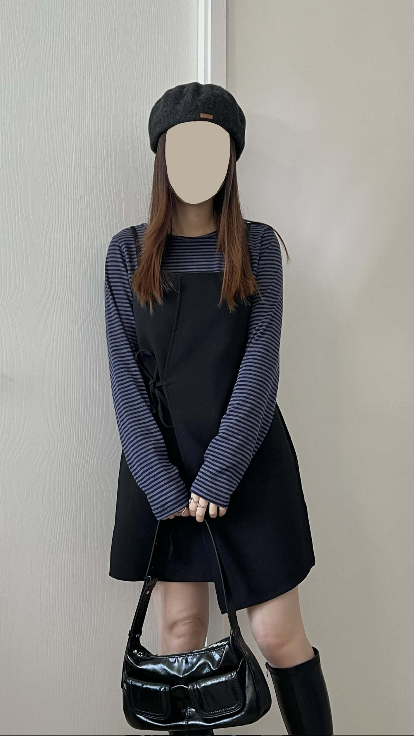 蝴蝶結不規則ops  小個子可 現貨