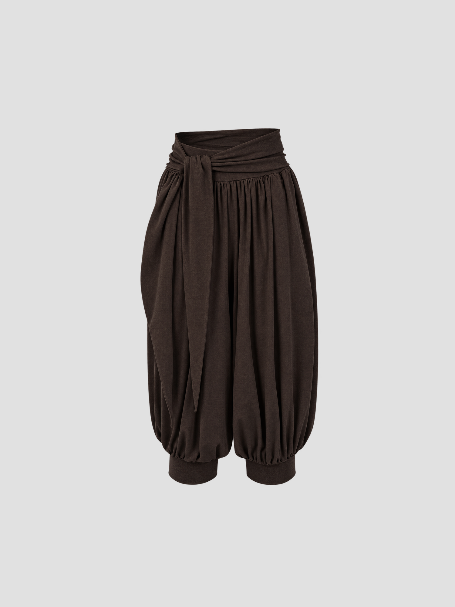 【燈籠七分褲】預購_Satva Tie Harem Pants by Conch