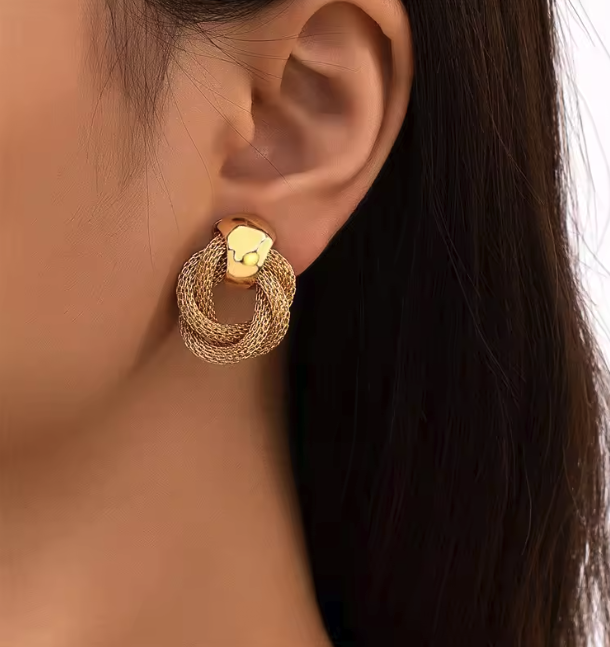 Mesh Knot Earrings