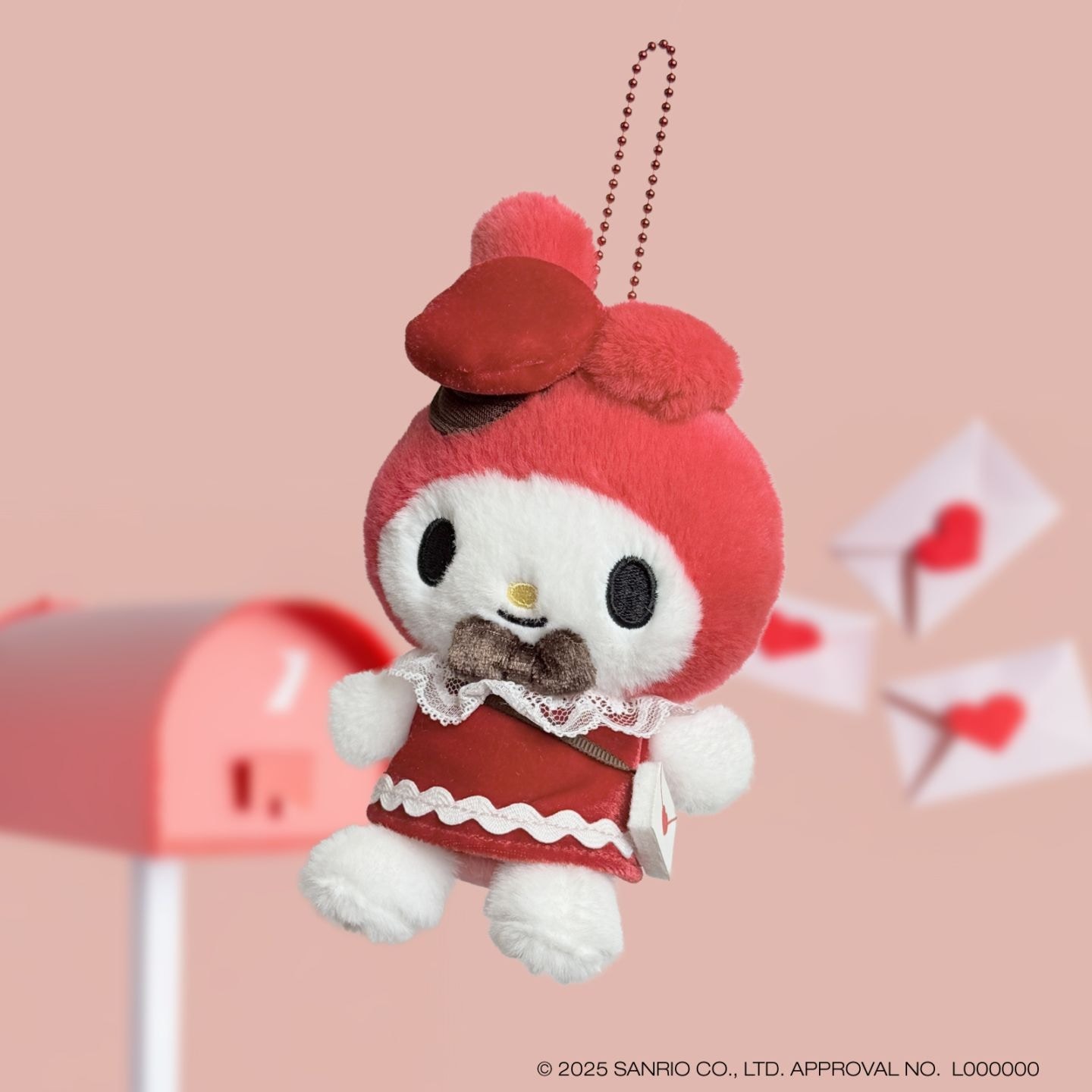 現貨｜Sanrio My Melody 甜蜜情書系列 日版 毛公仔 吊飾 掛件 (219725-25)